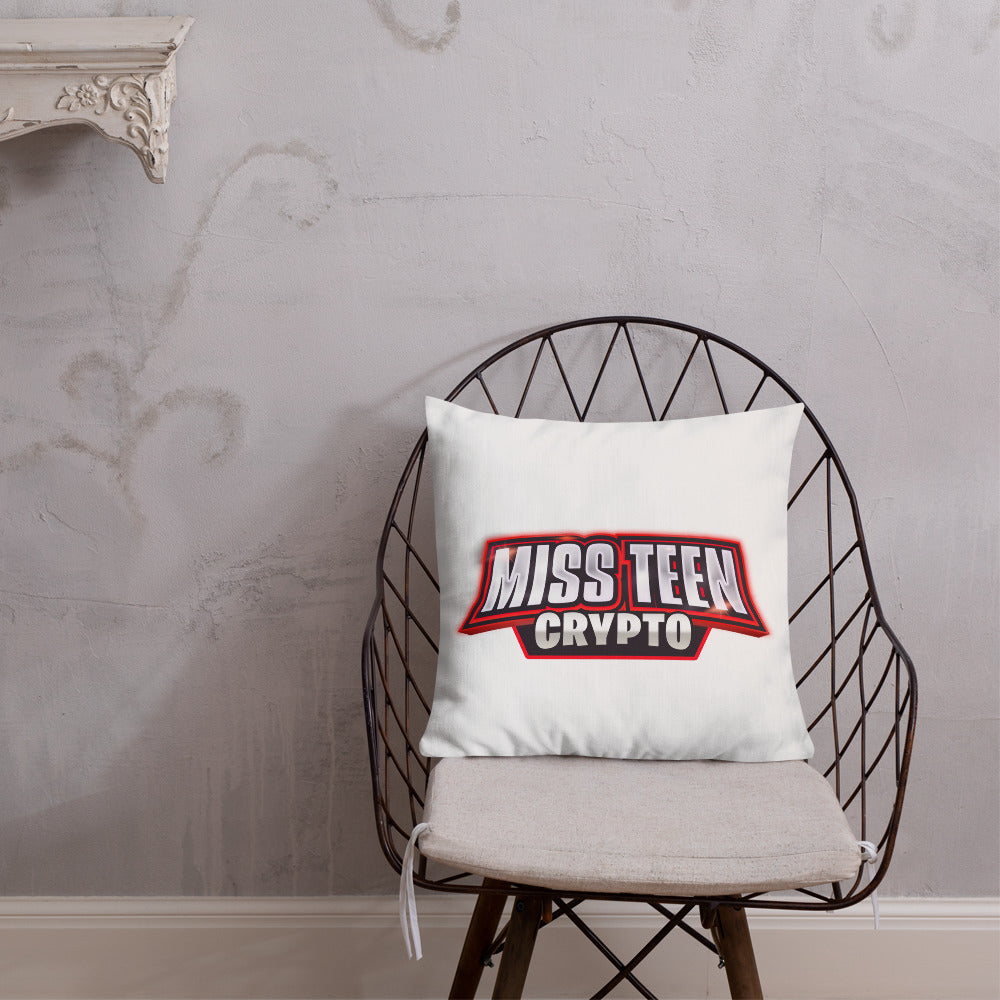 Miss Teen Crypto logo Premium Pillow