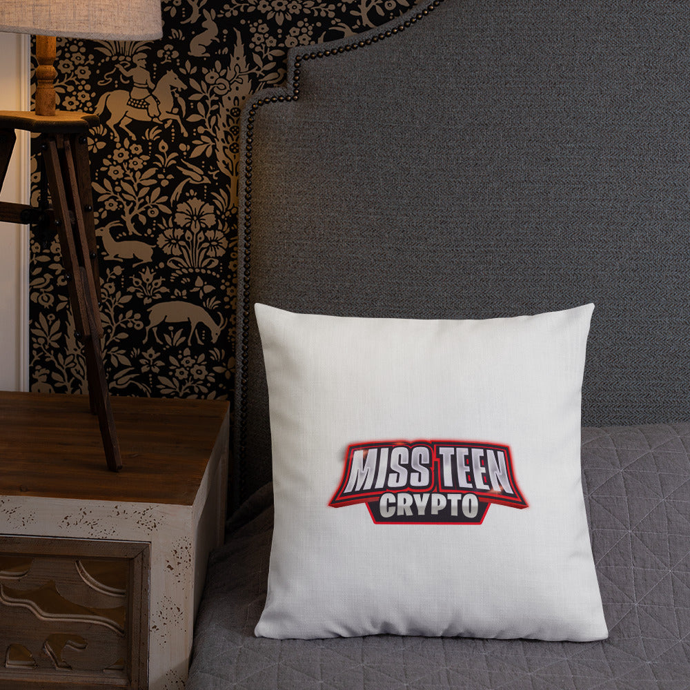 Miss Teen Crypto logo Premium Pillow