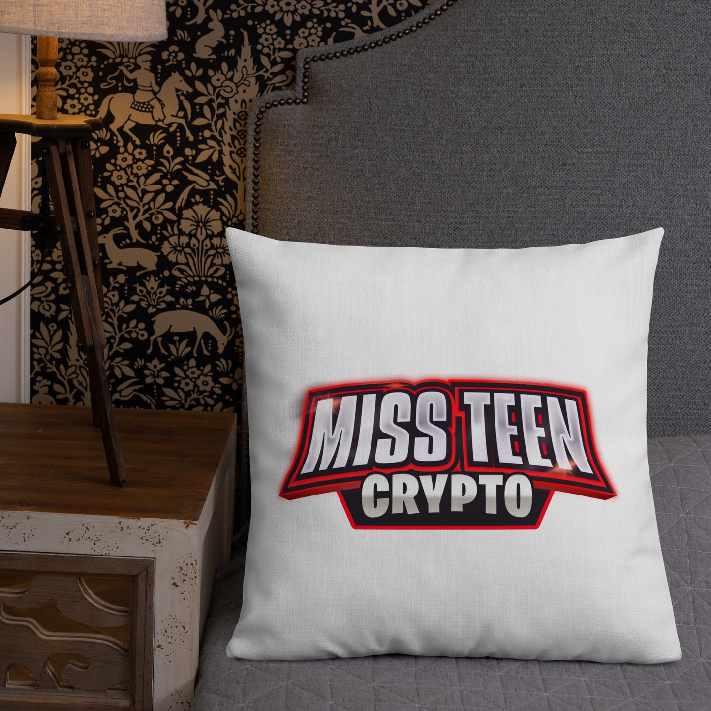 Miss Teen Crypto logo Premium Pillow