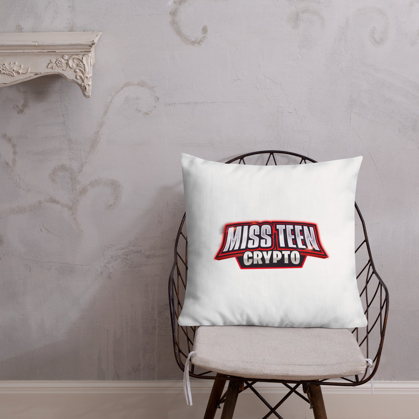 Miss Teen Crypto logo Premium Pillow
