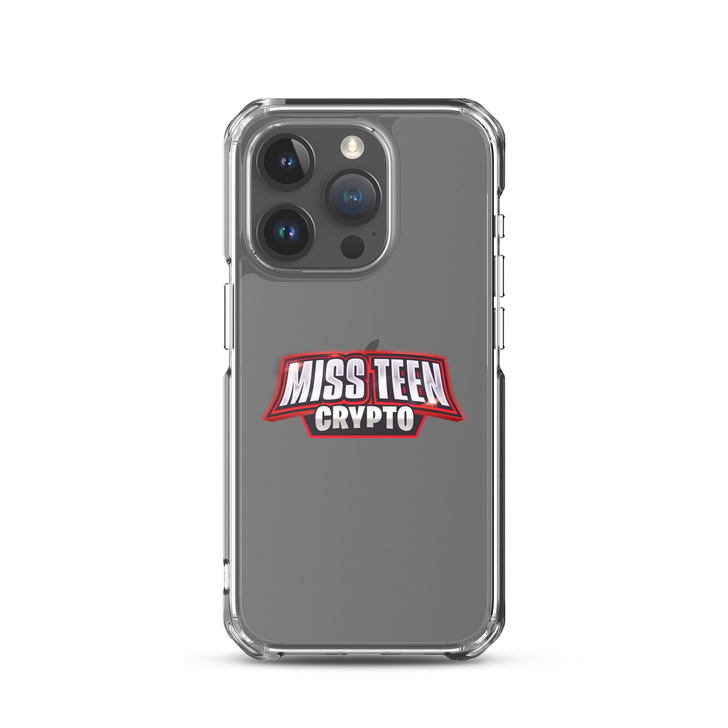Miss Teen Crypto Logo Clear Case for iPhone