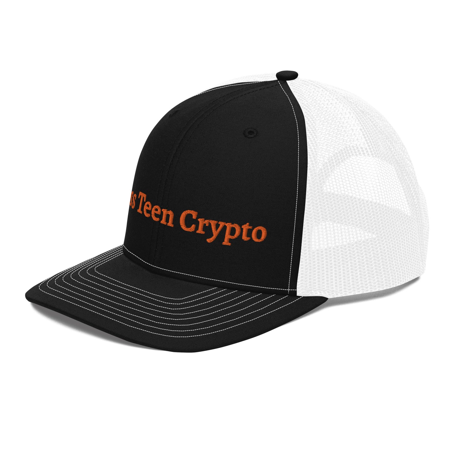 Miss Teen Crypto Orange Trucker Cap