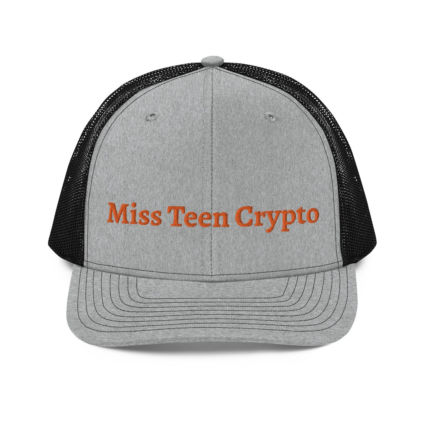 Miss Teen Crypto Orange Trucker Cap
