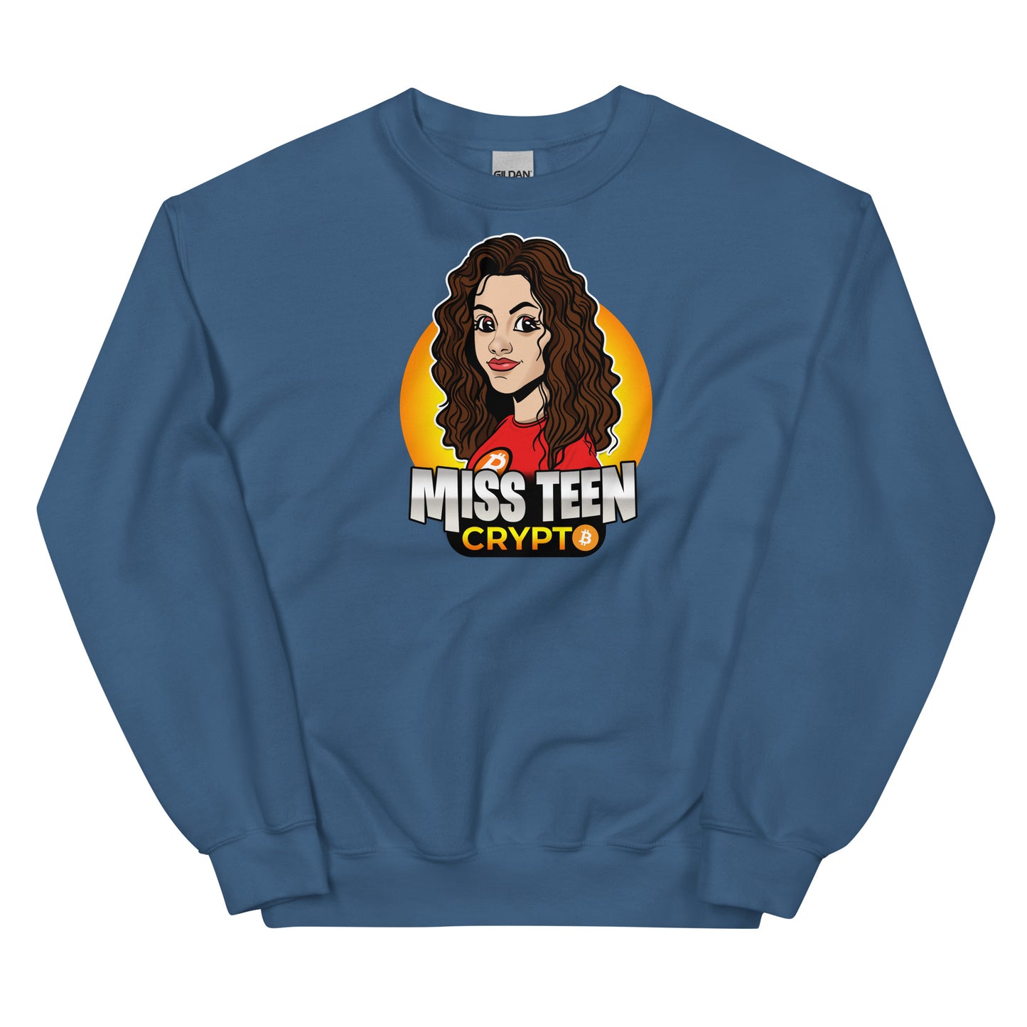 Miss Teen Crypto Yellow Logo Unisex Sweatshirt