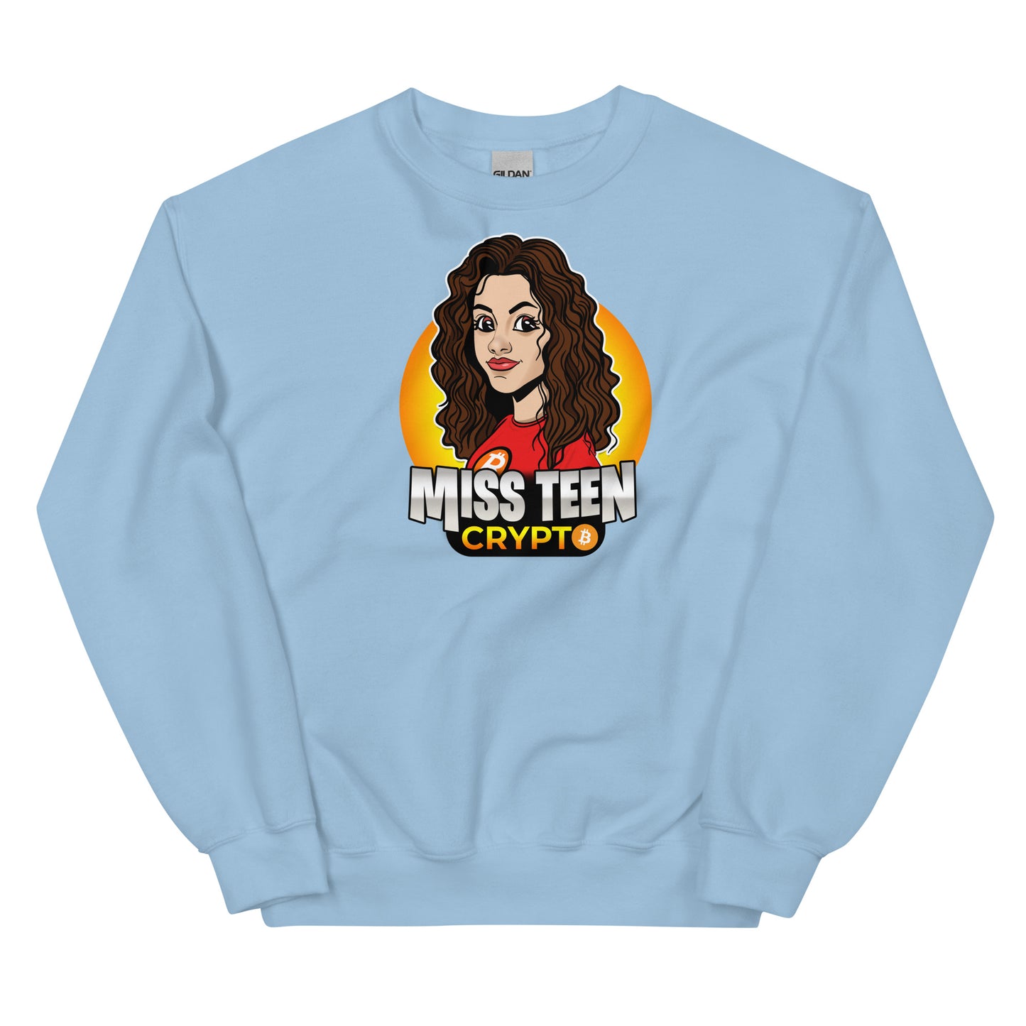 Miss Teen Crypto Yellow Logo Unisex Sweatshirt