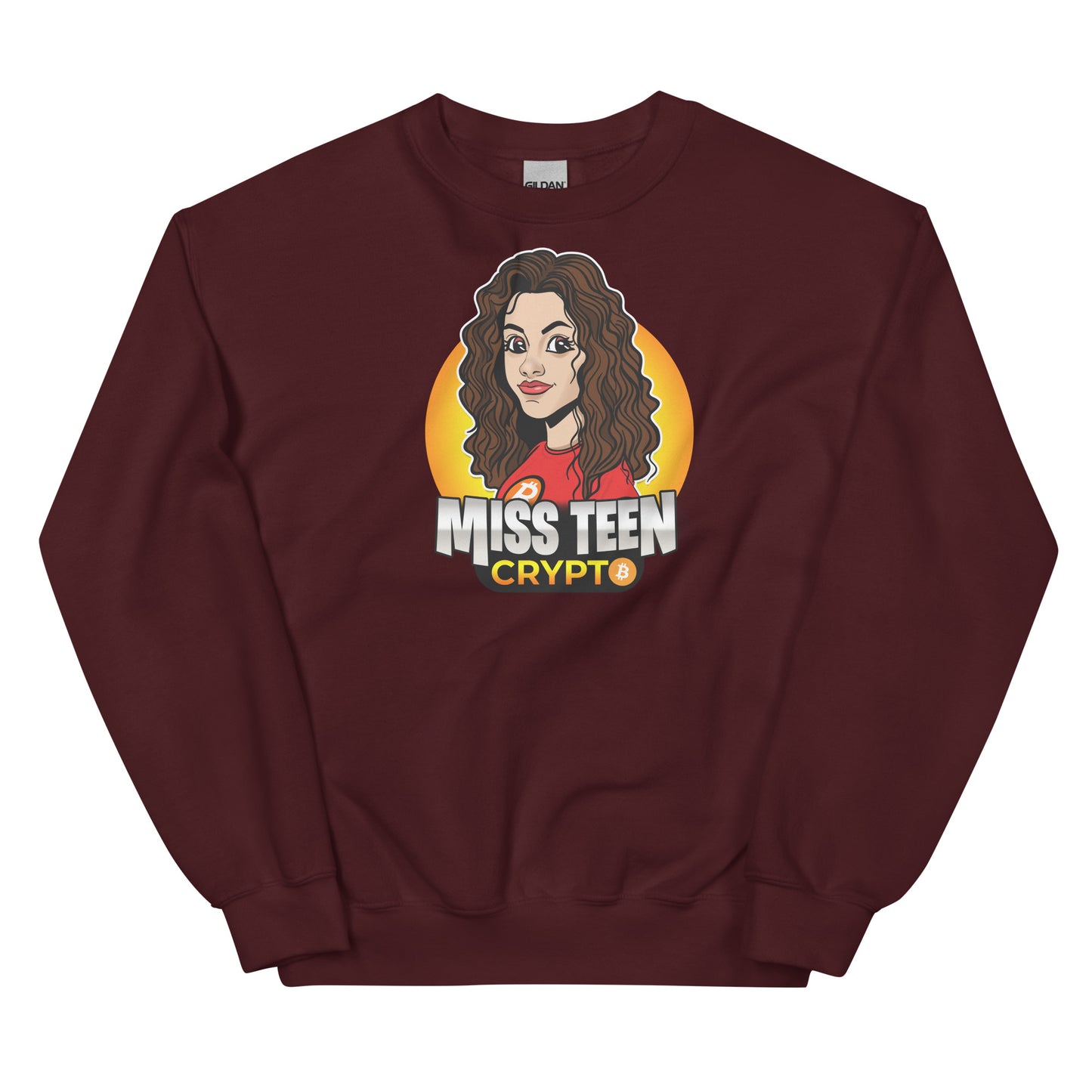 Miss Teen Crypto Yellow Logo Unisex Sweatshirt