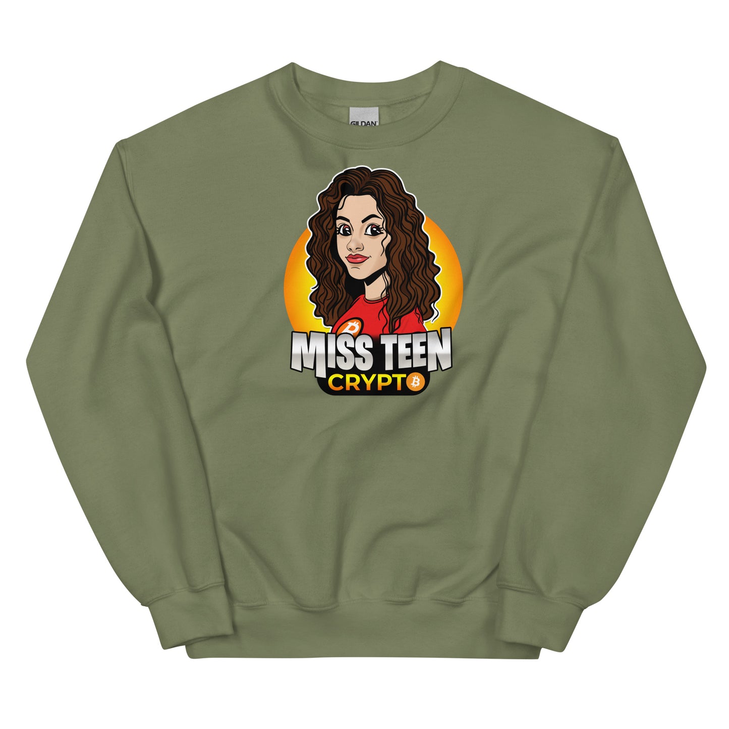 Miss Teen Crypto Yellow Logo Unisex Sweatshirt
