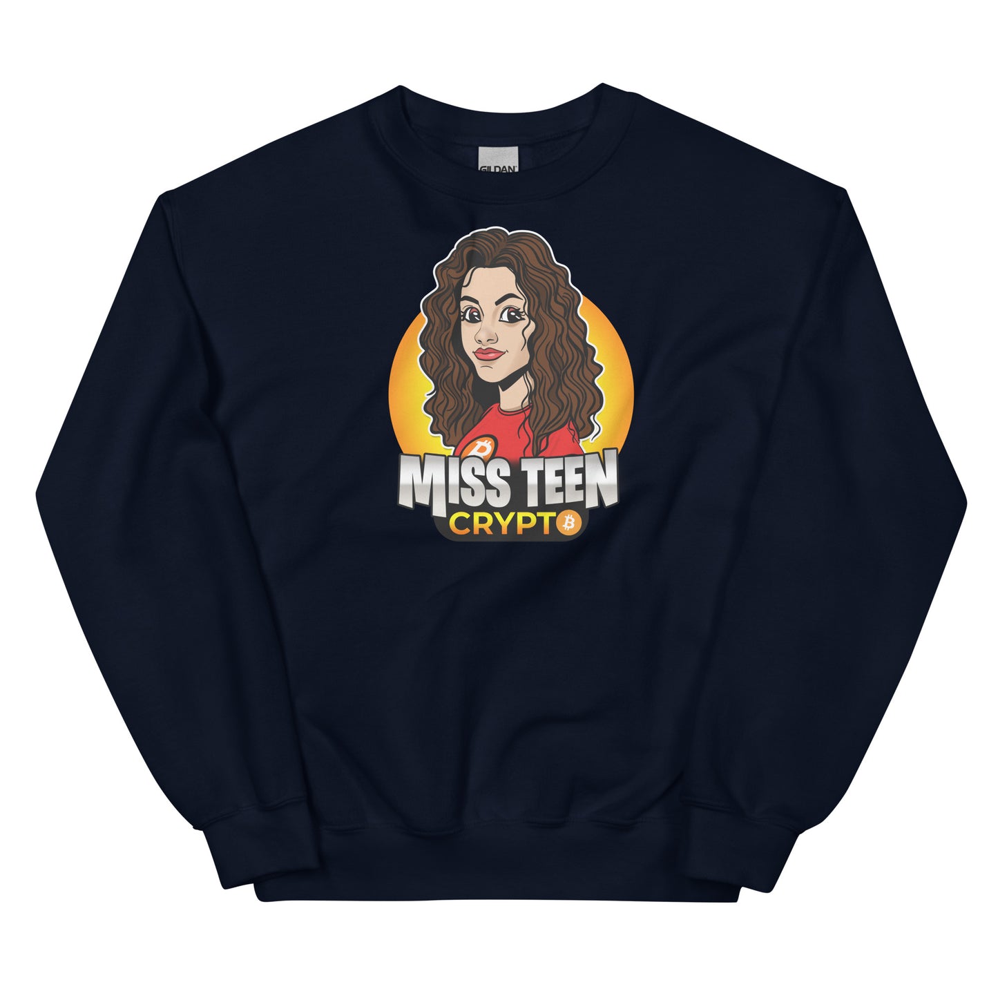 Miss Teen Crypto Yellow Logo Unisex Sweatshirt