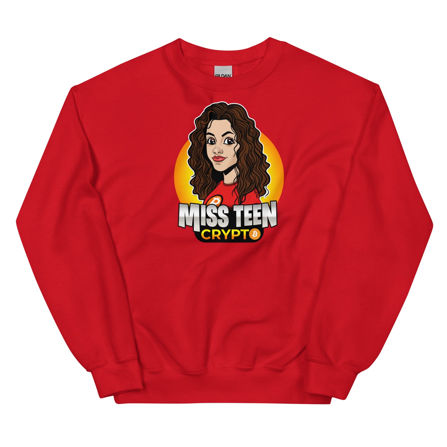 Miss Teen Crypto Yellow Logo Unisex Sweatshirt