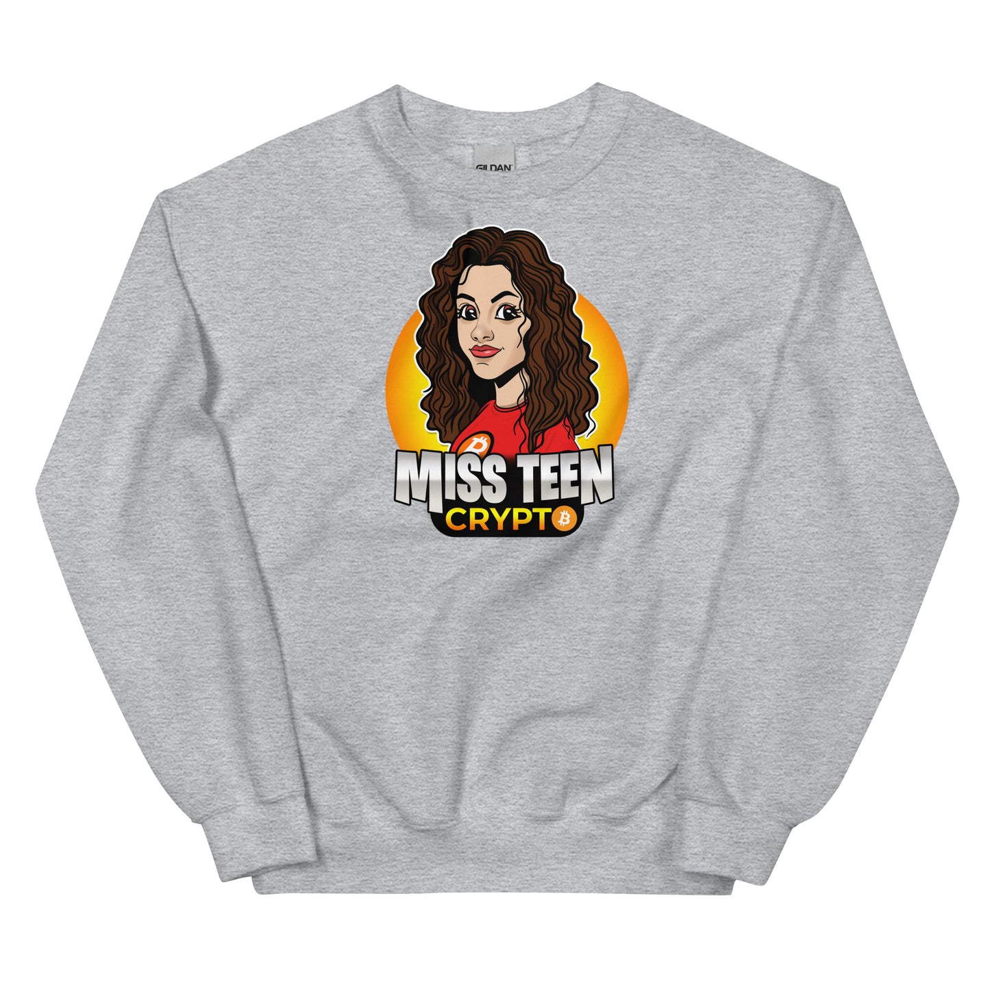 Miss Teen Crypto Yellow Logo Unisex Sweatshirt