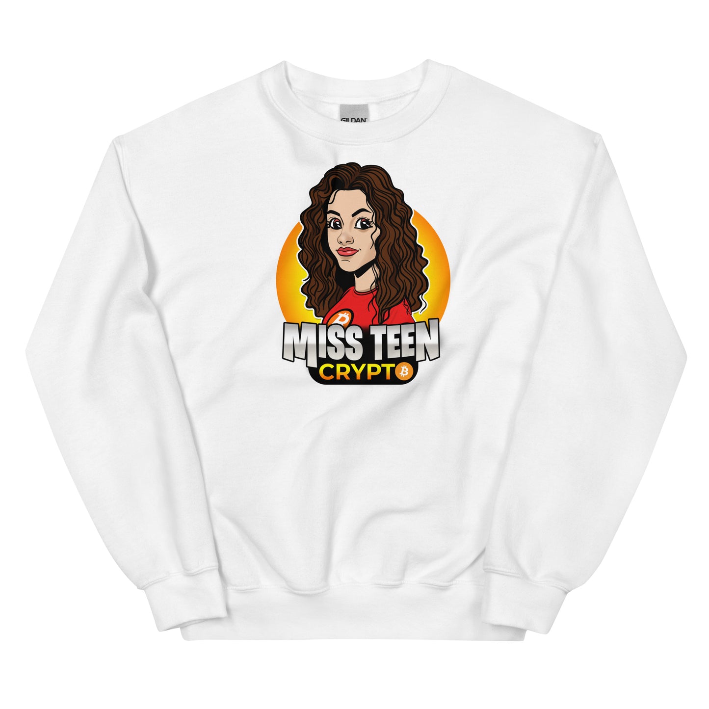 Miss Teen Crypto Yellow Logo Unisex Sweatshirt
