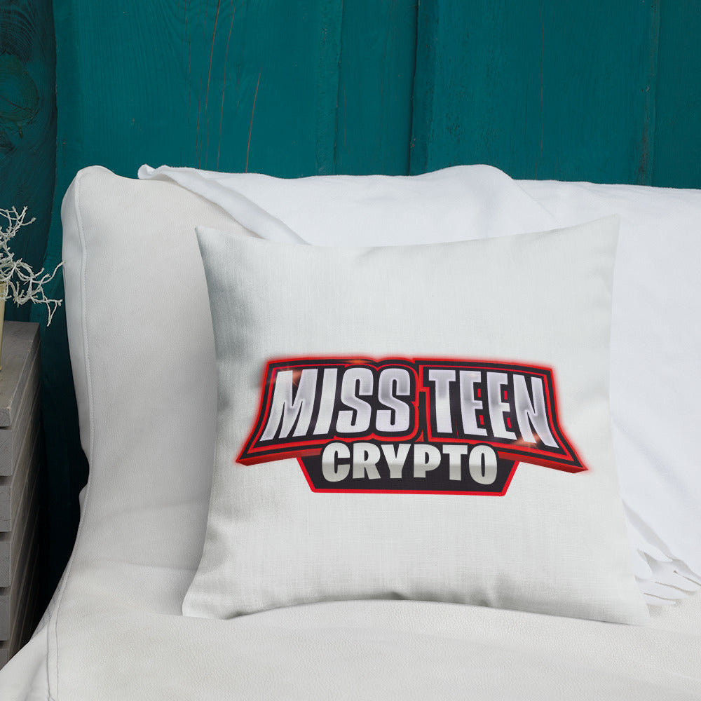 Miss Teen Crypto logo Premium Pillow