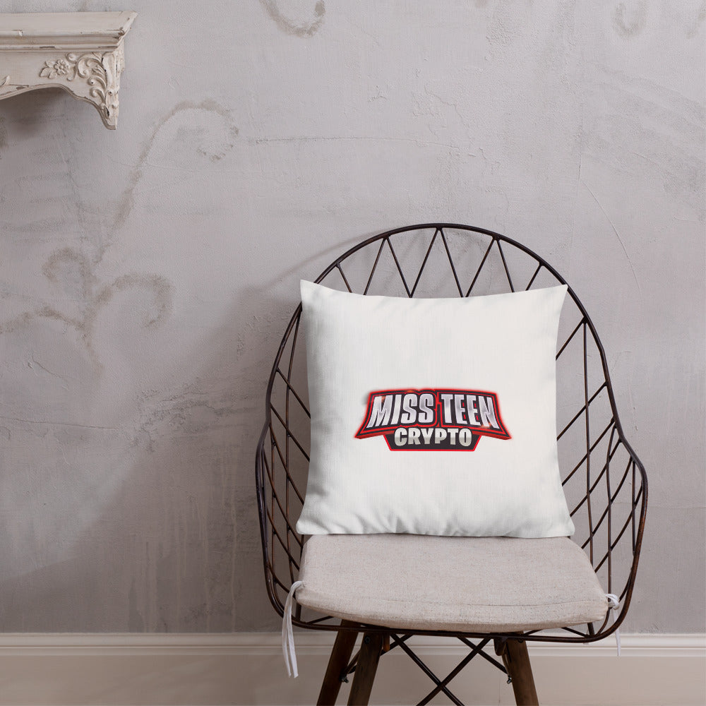 Miss Teen Crypto logo Premium Pillow