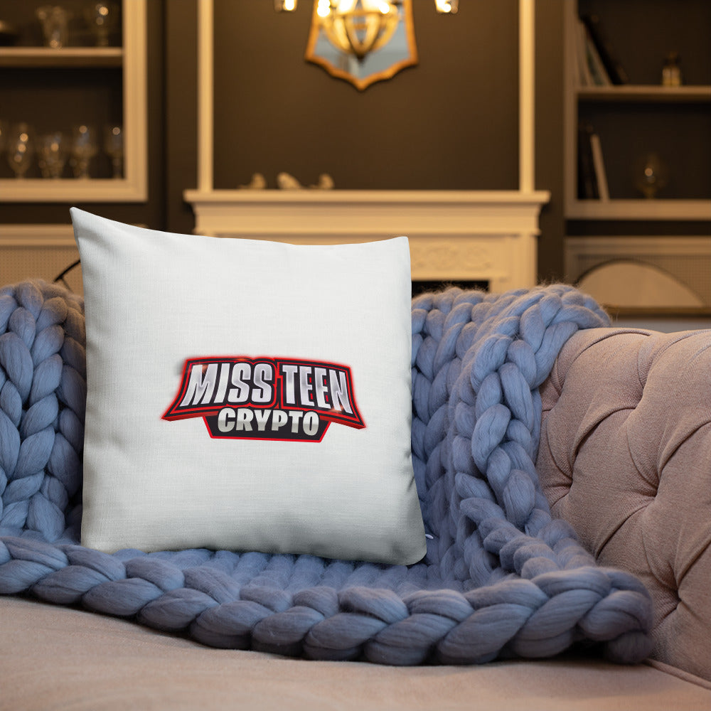 Miss Teen Crypto logo Premium Pillow