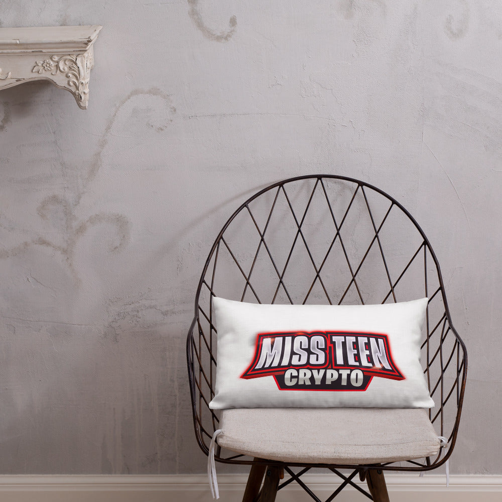 Miss Teen Crypto logo Premium Pillow