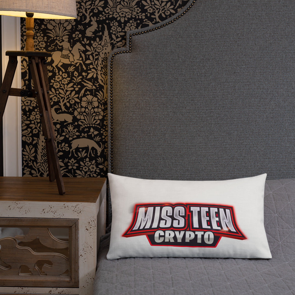 Miss Teen Crypto logo Premium Pillow