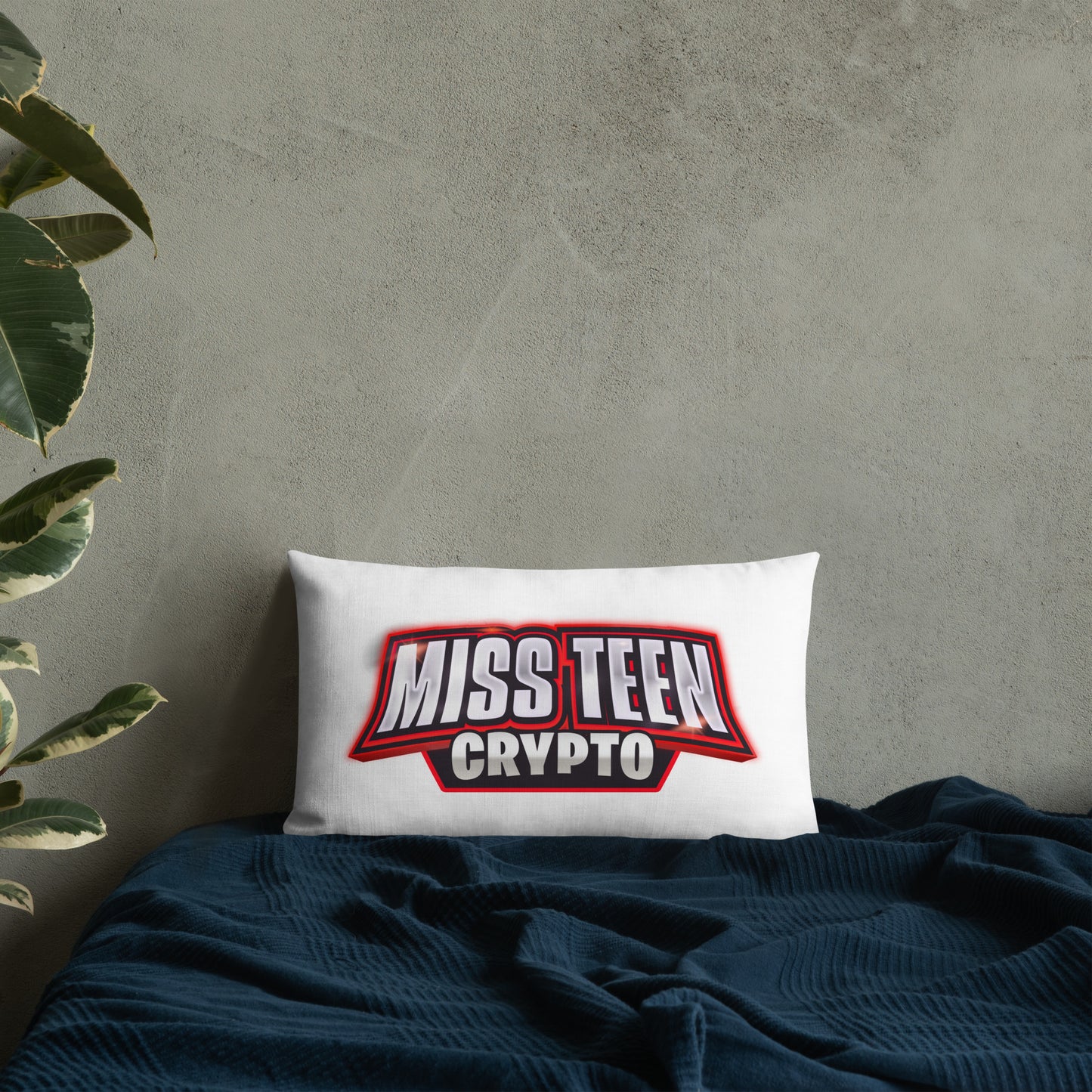 Miss Teen Crypto logo Premium Pillow