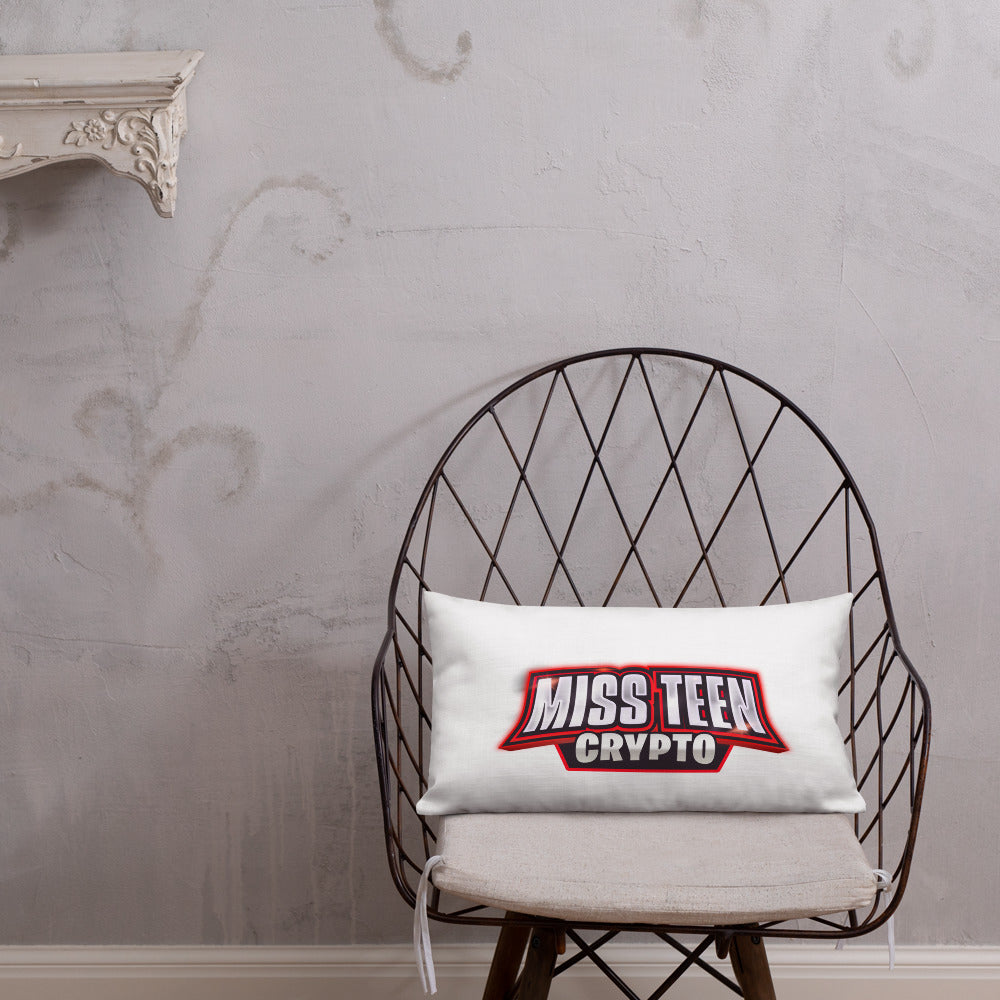 Miss Teen Crypto logo Premium Pillow