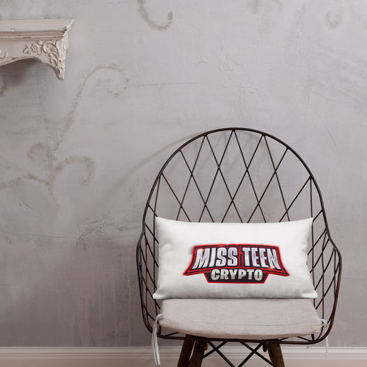 Miss Teen Crypto logo Premium Pillow