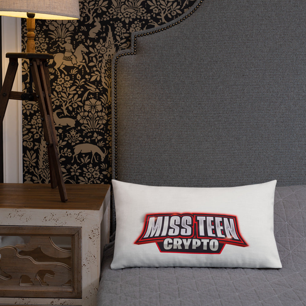 Miss Teen Crypto logo Premium Pillow
