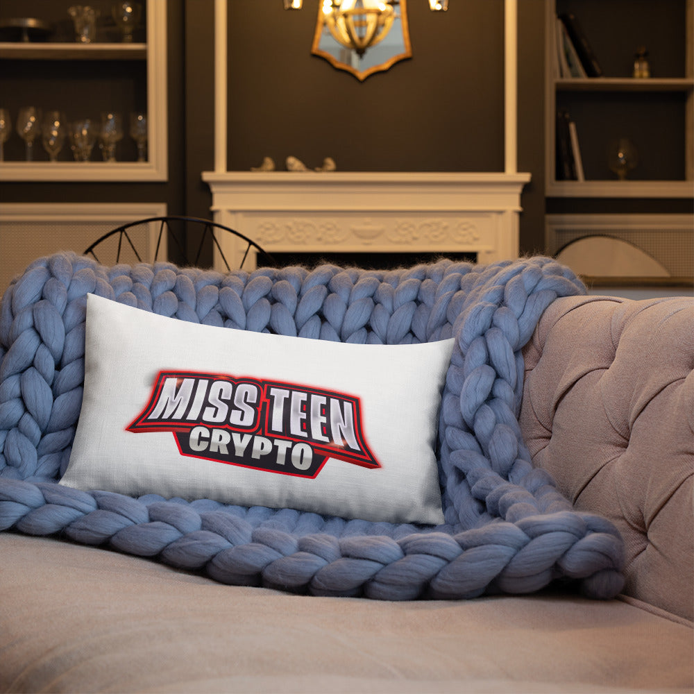 Miss Teen Crypto logo Premium Pillow