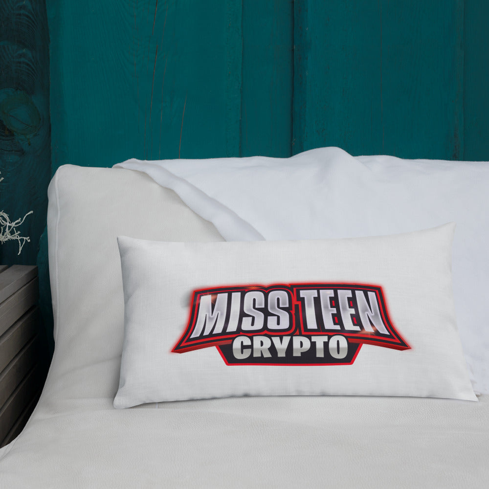 Miss Teen Crypto logo Premium Pillow