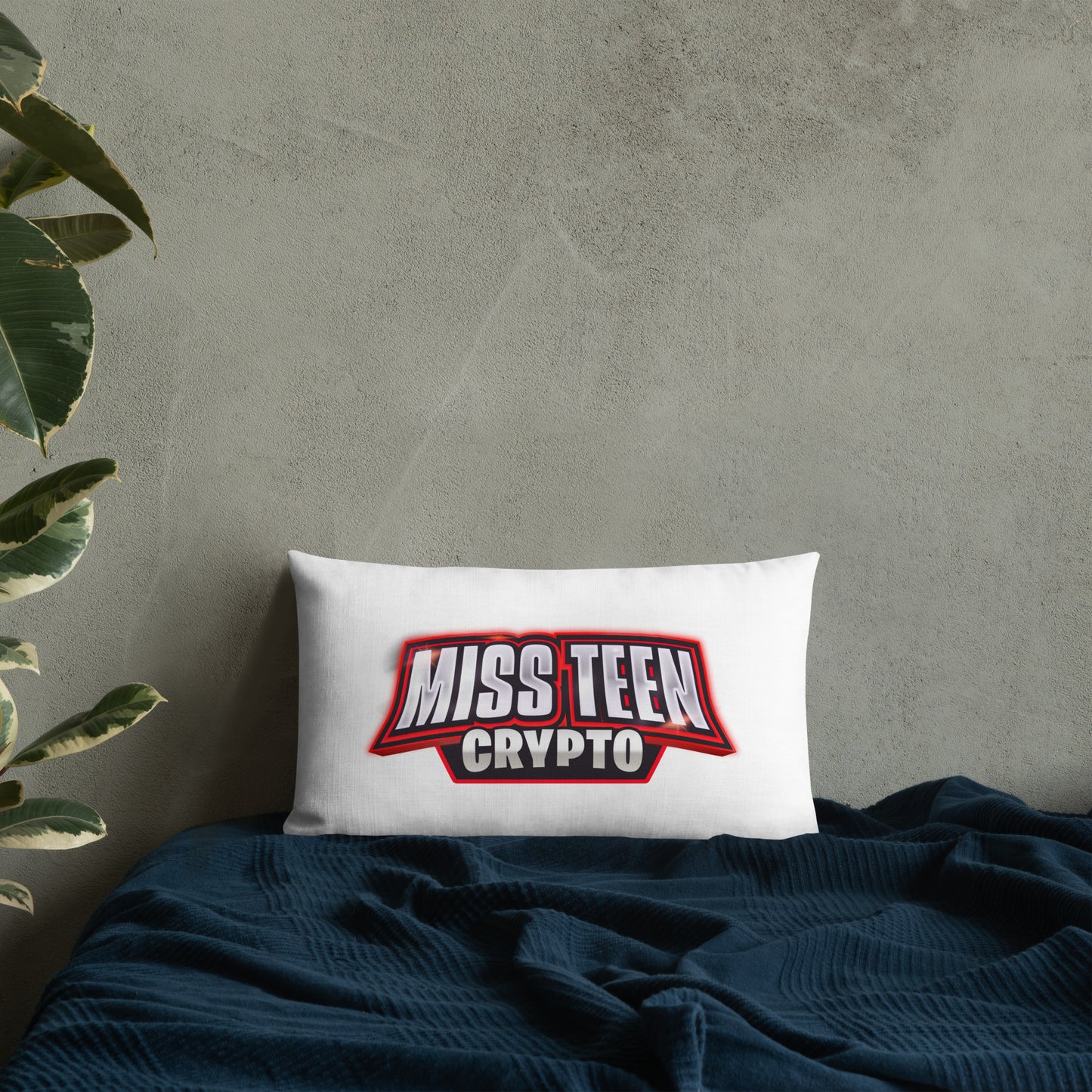 Miss Teen Crypto logo Premium Pillow