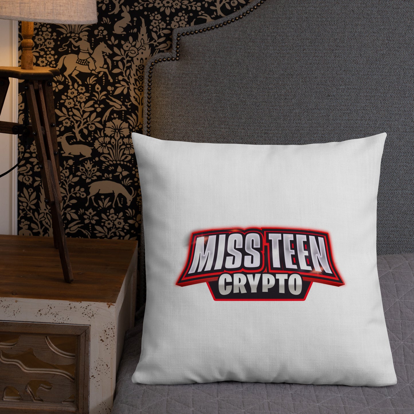 Miss Teen Crypto logo Premium Pillow
