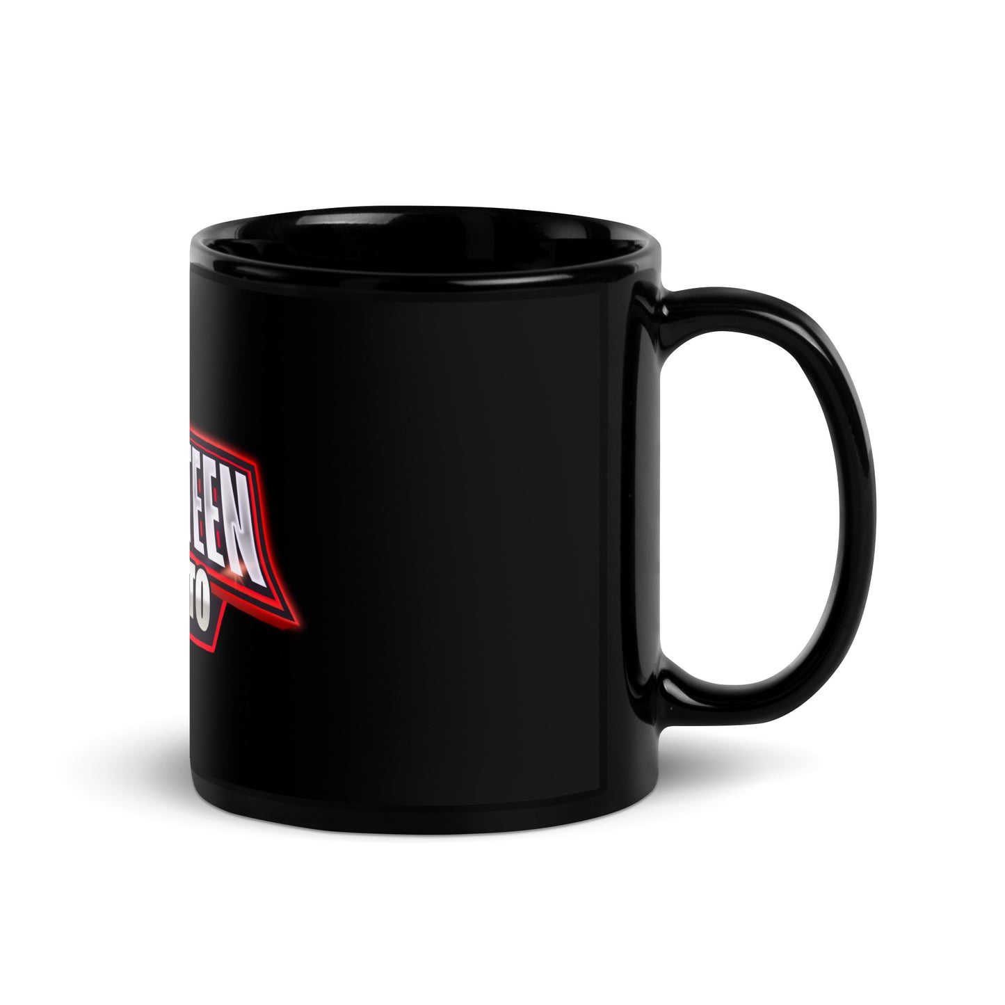 Miss Teen Crypto Black Glossy Mug