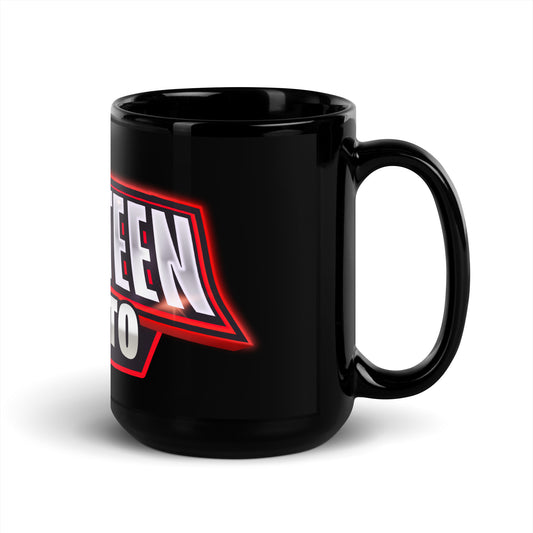 Miss Teen Crypto Black Glossy Mug