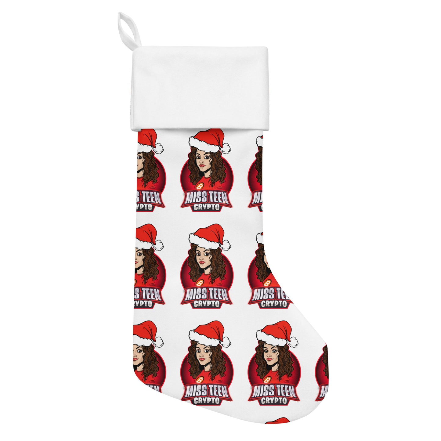 Miss Teen Crypto Christmas stocking