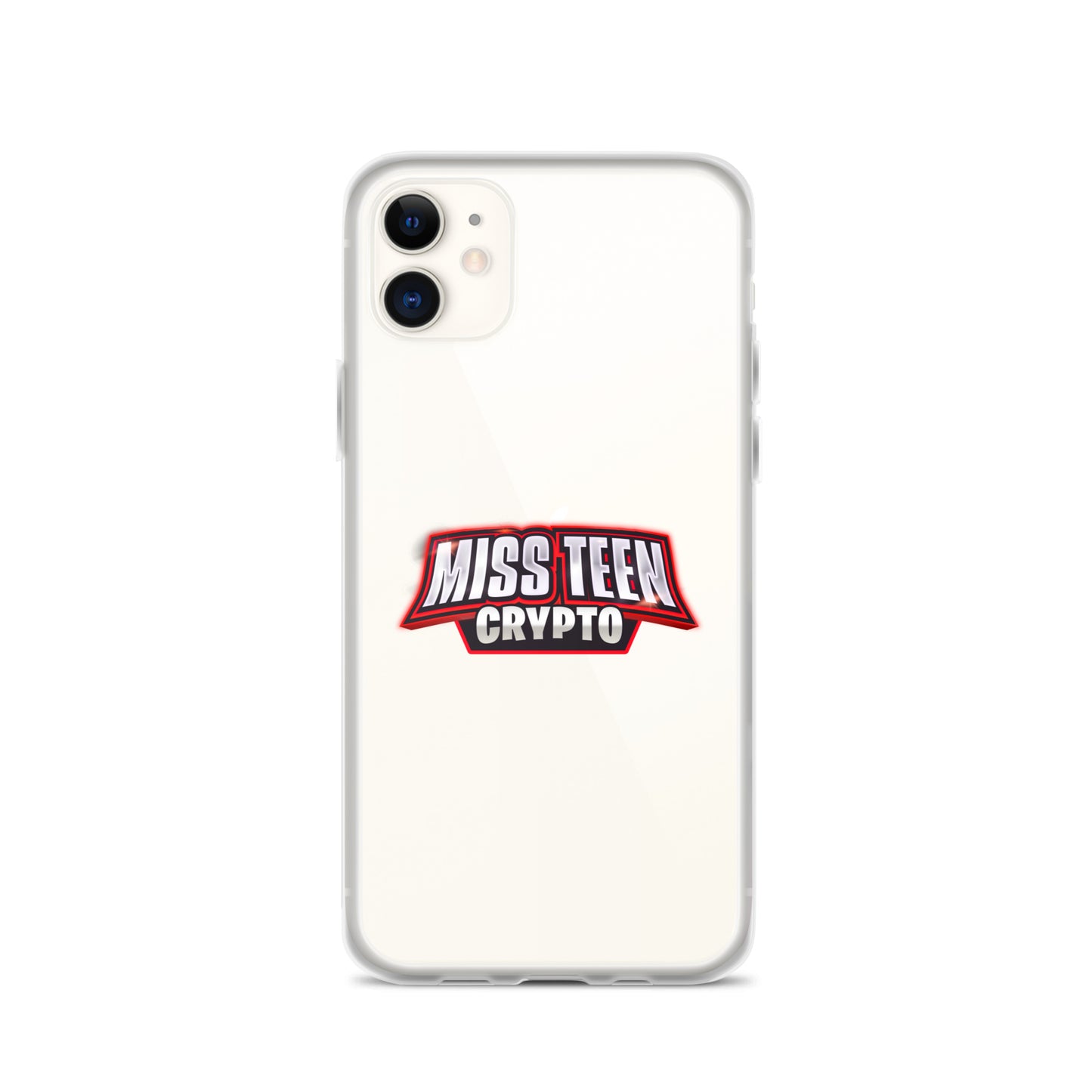 Miss Teen Crypto Logo Clear Case for iPhone