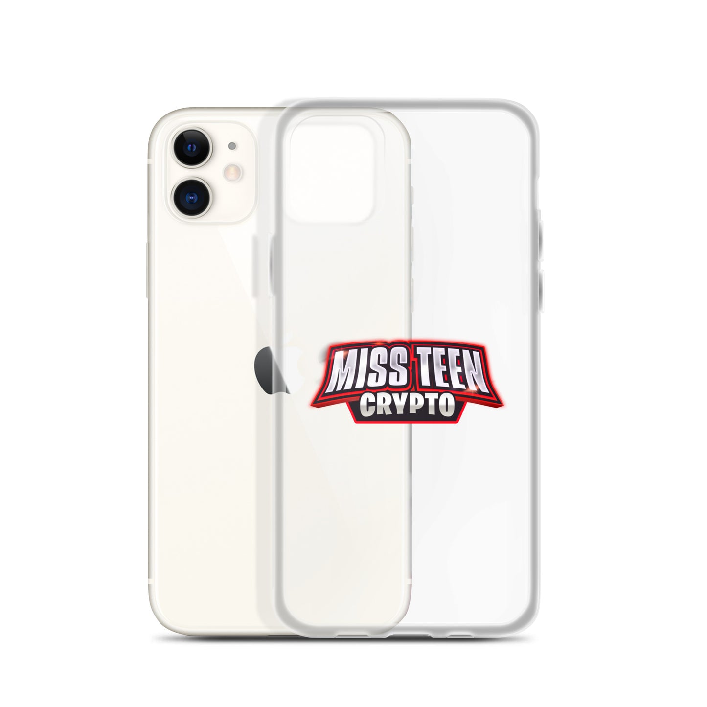Miss Teen Crypto Logo Clear Case for iPhone