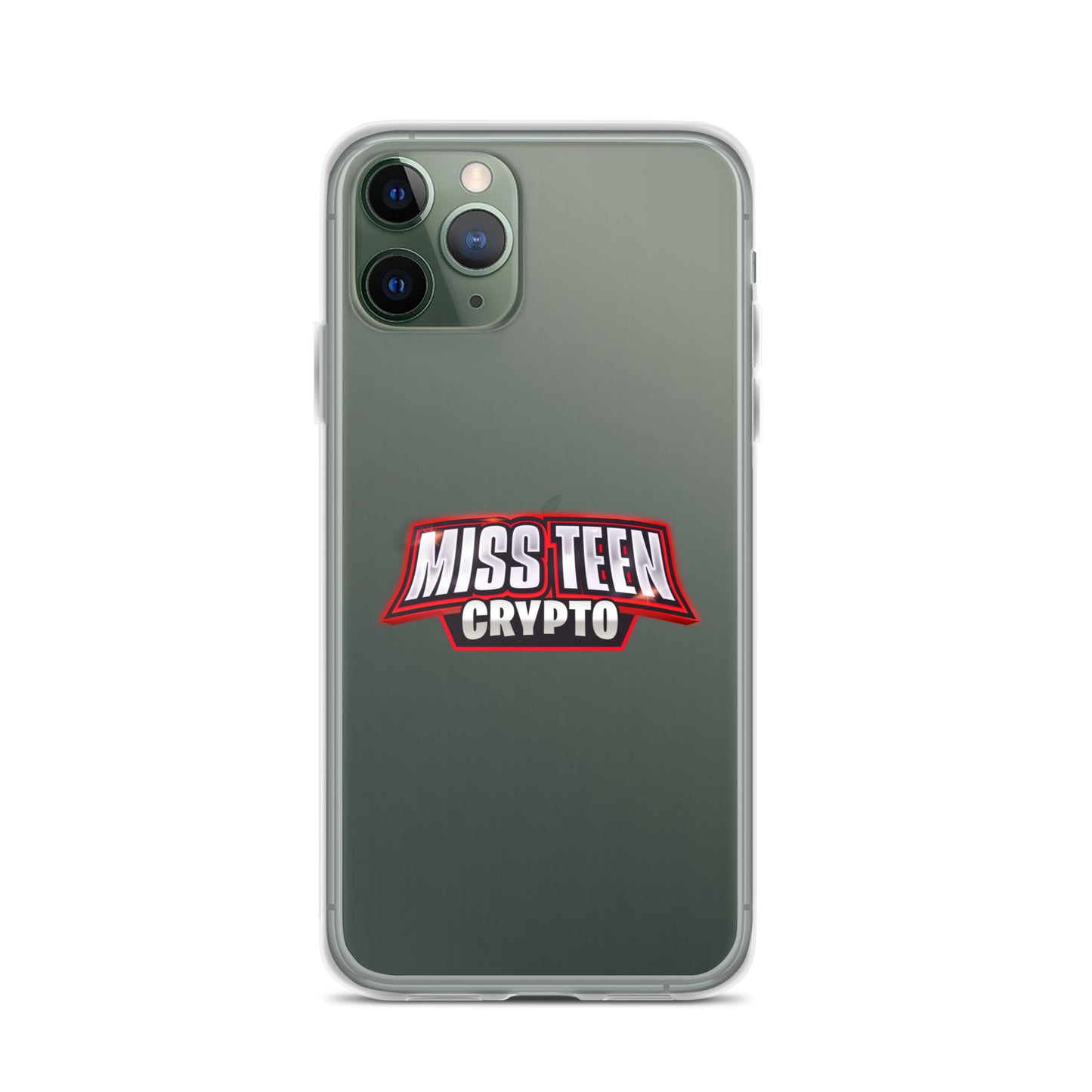 Miss Teen Crypto Logo Clear Case for iPhone