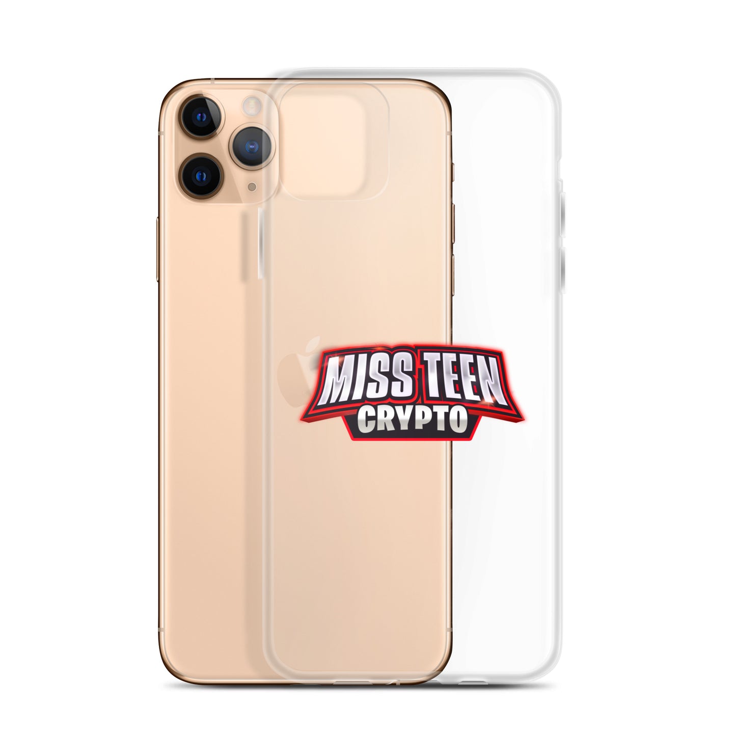 Miss Teen Crypto Logo Clear Case for iPhone