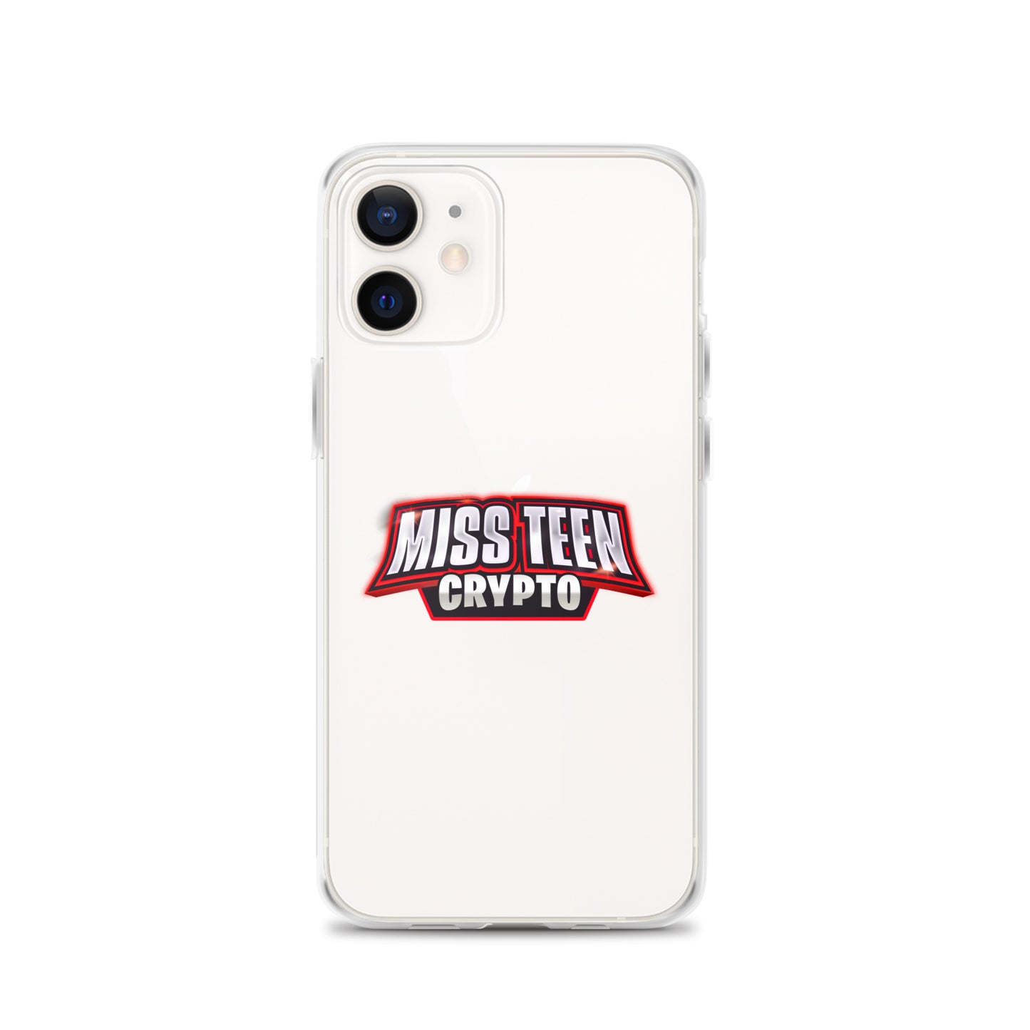 Miss Teen Crypto Logo Clear Case for iPhone