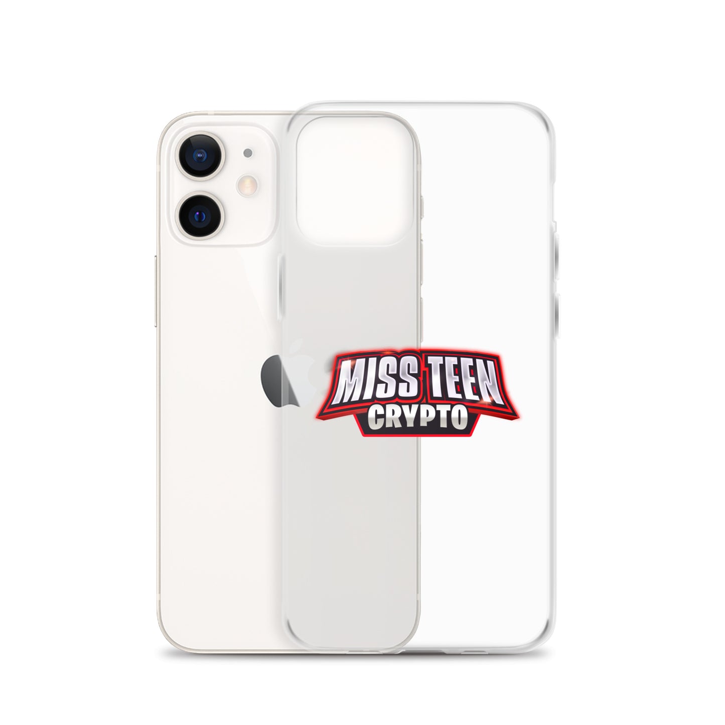 Miss Teen Crypto Logo Clear Case for iPhone
