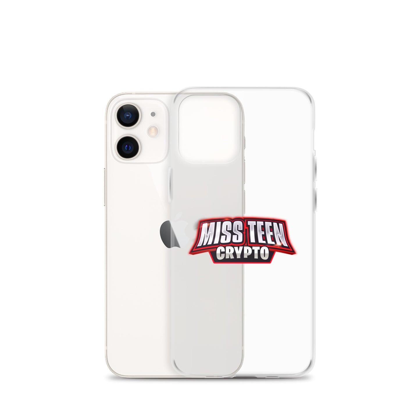 Miss Teen Crypto Logo Clear Case for iPhone