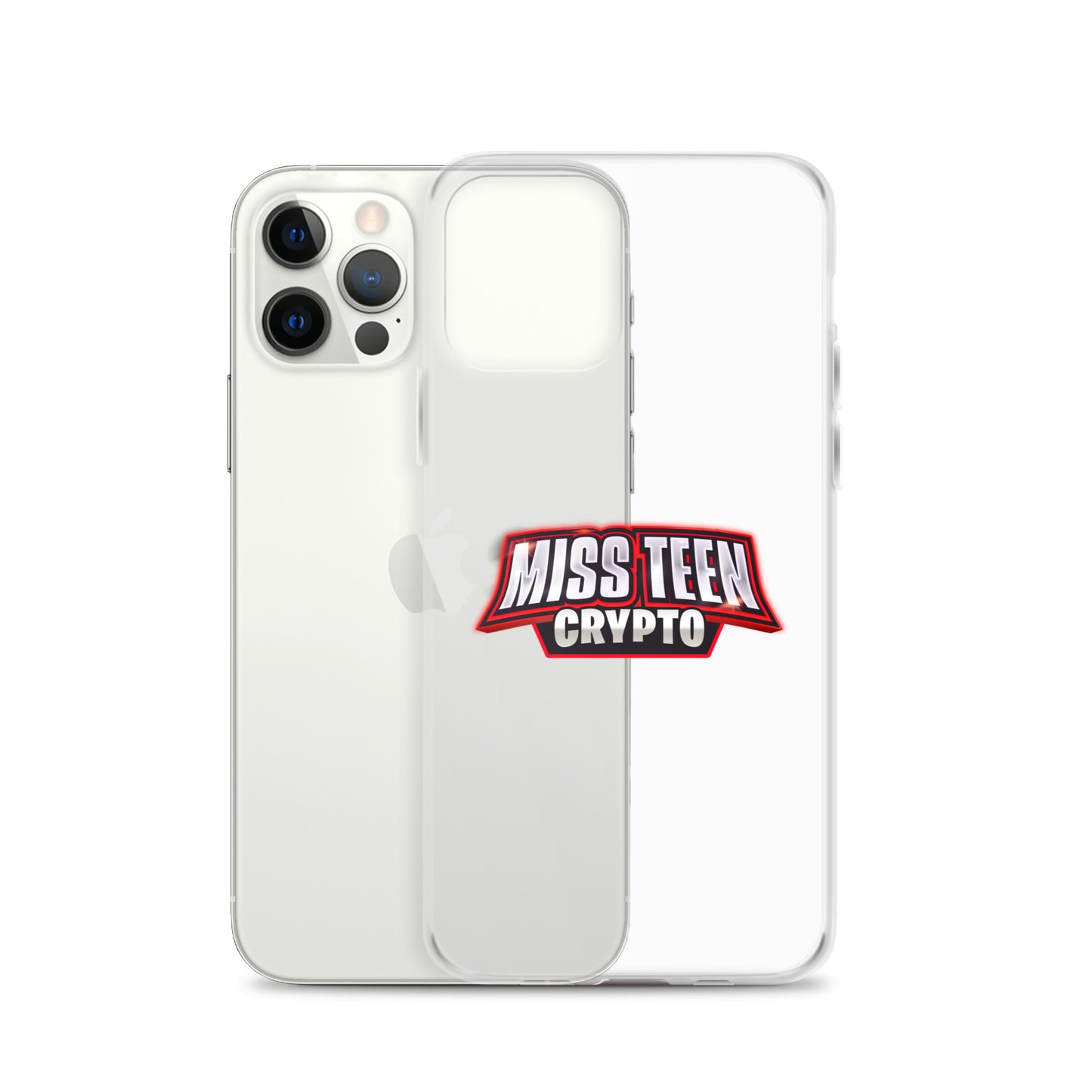 Miss Teen Crypto Logo Clear Case for iPhone