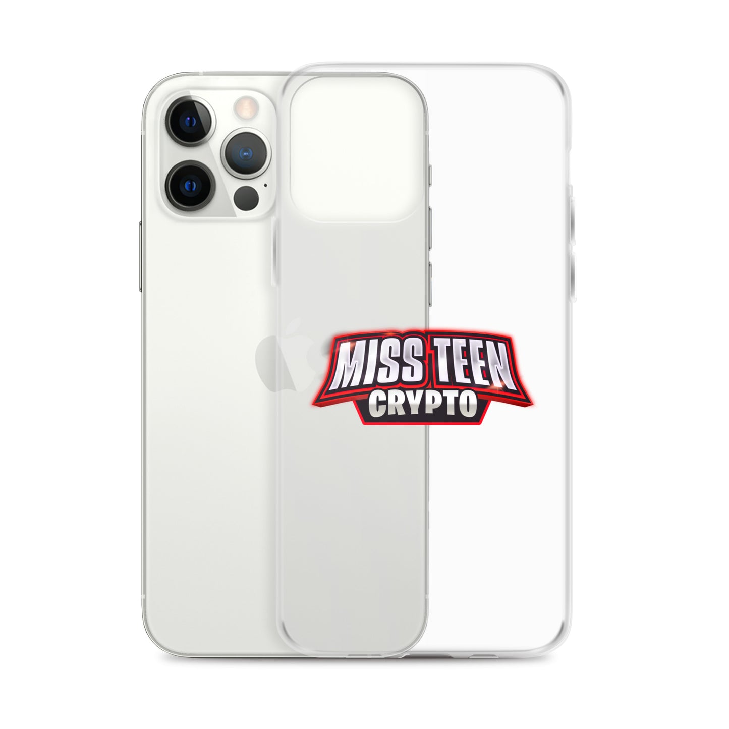 Miss Teen Crypto Logo Clear Case for iPhone