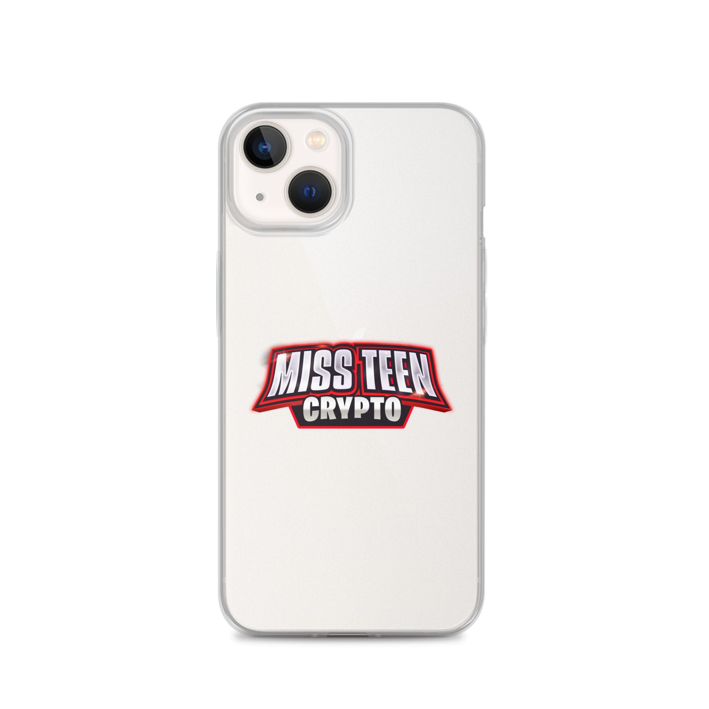 Miss Teen Crypto Logo Clear Case for iPhone