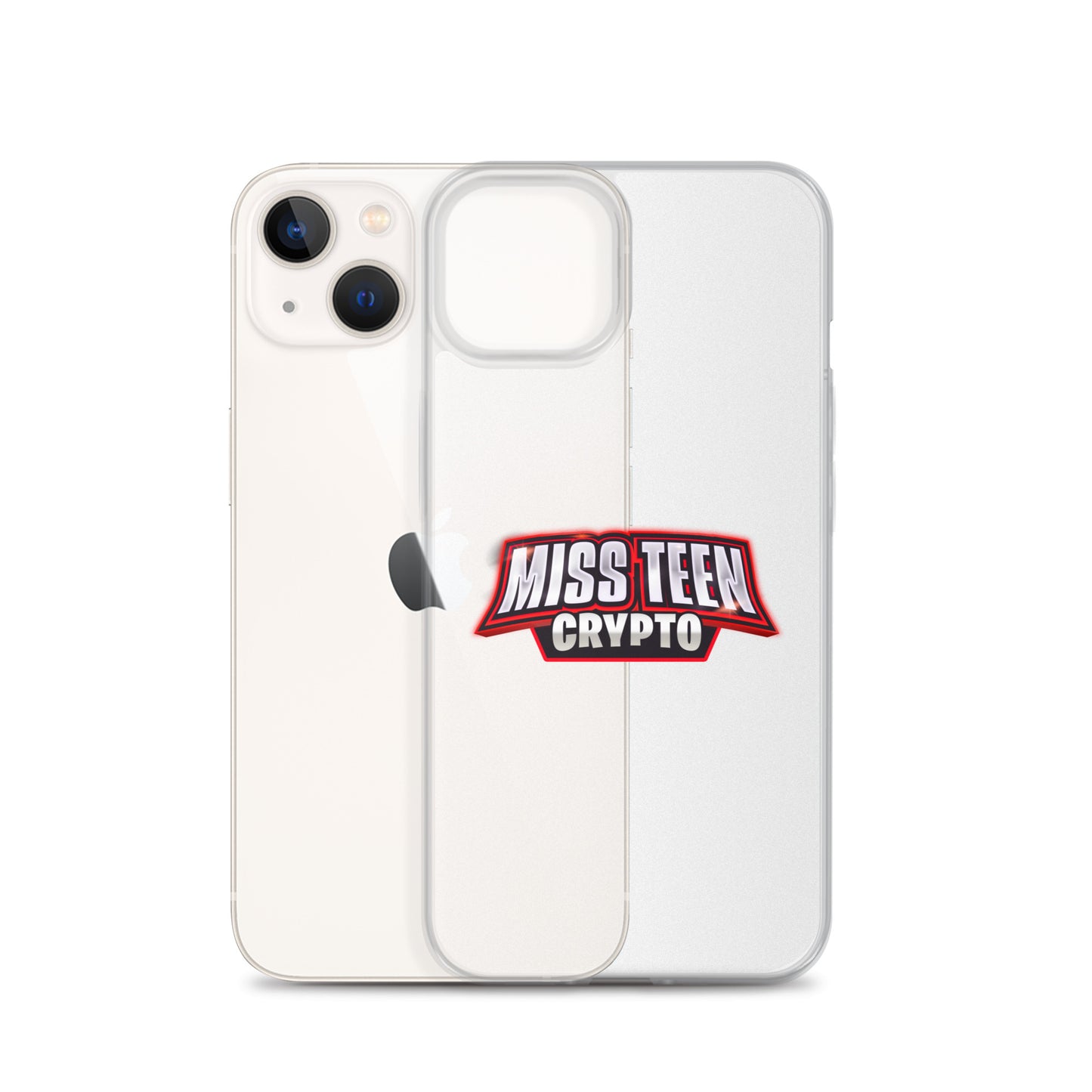 Miss Teen Crypto Logo Clear Case for iPhone