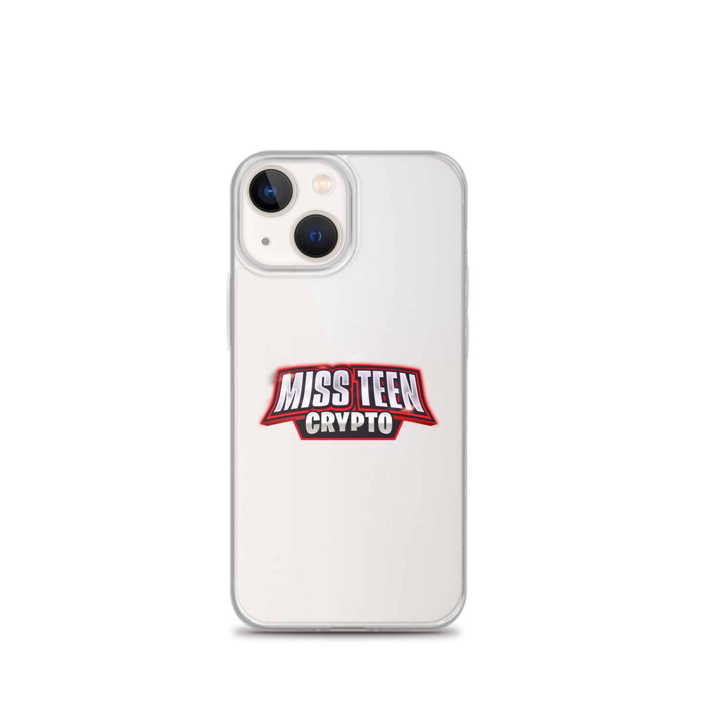 Miss Teen Crypto Logo Clear Case for iPhone