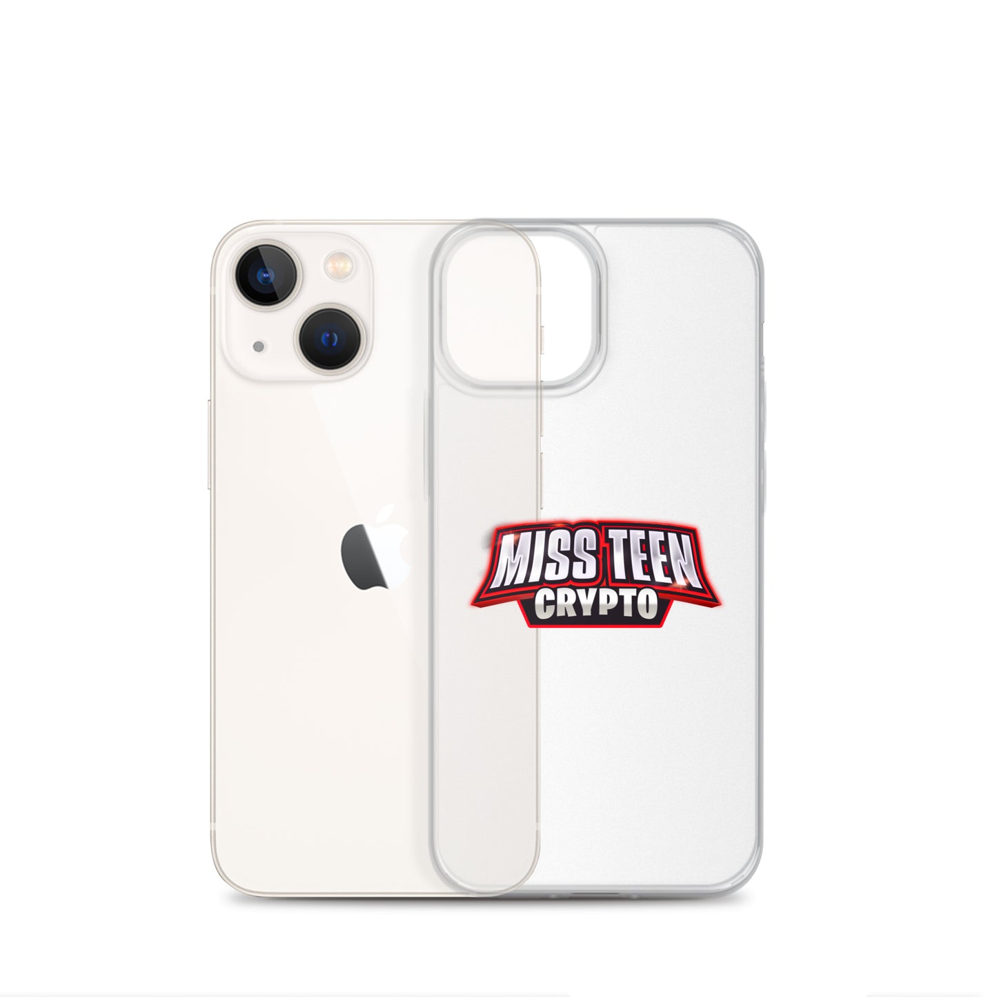 Miss Teen Crypto Logo Clear Case for iPhone