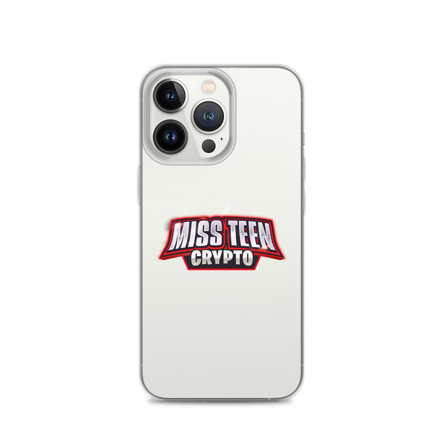 Miss Teen Crypto Logo Clear Case for iPhone