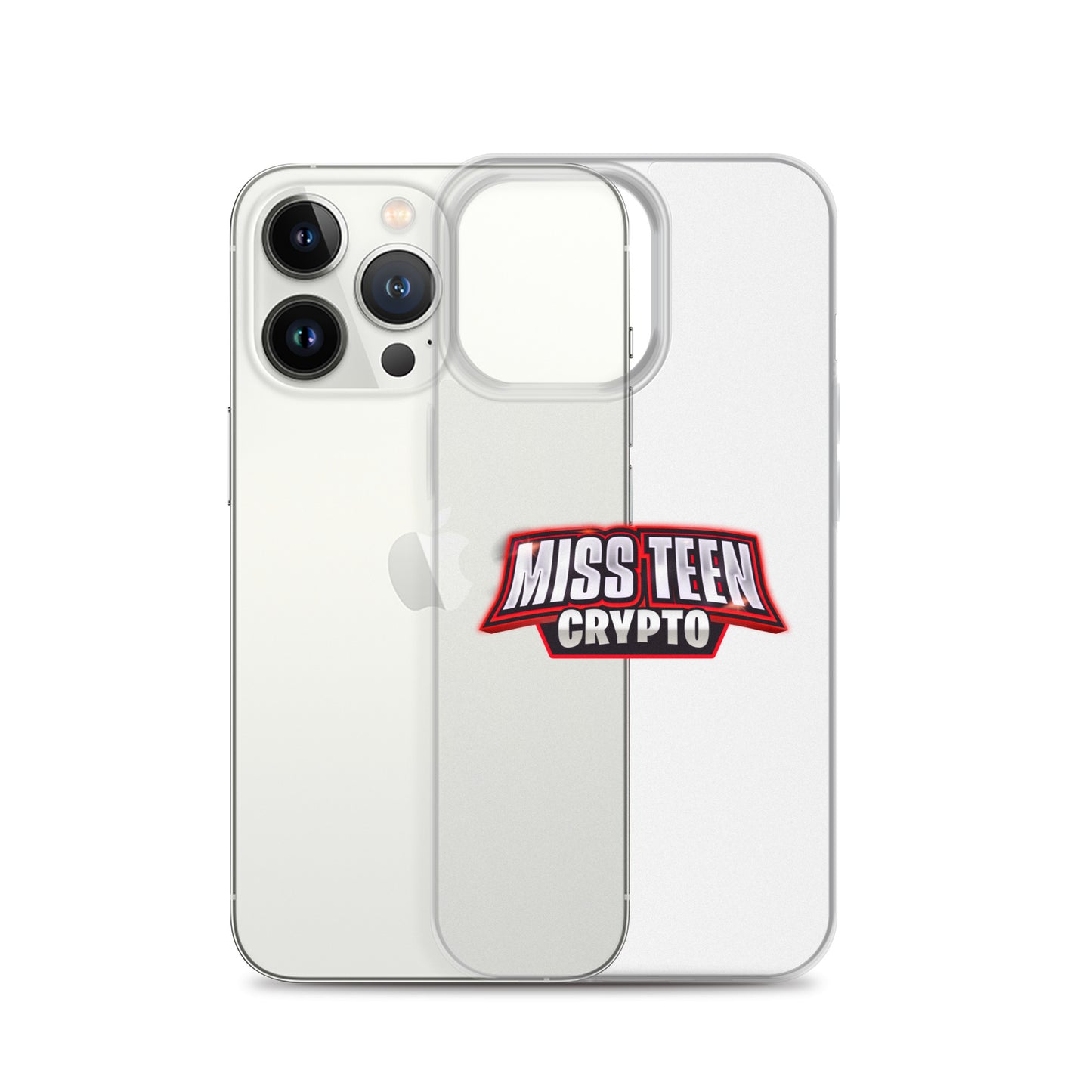 Miss Teen Crypto Logo Clear Case for iPhone
