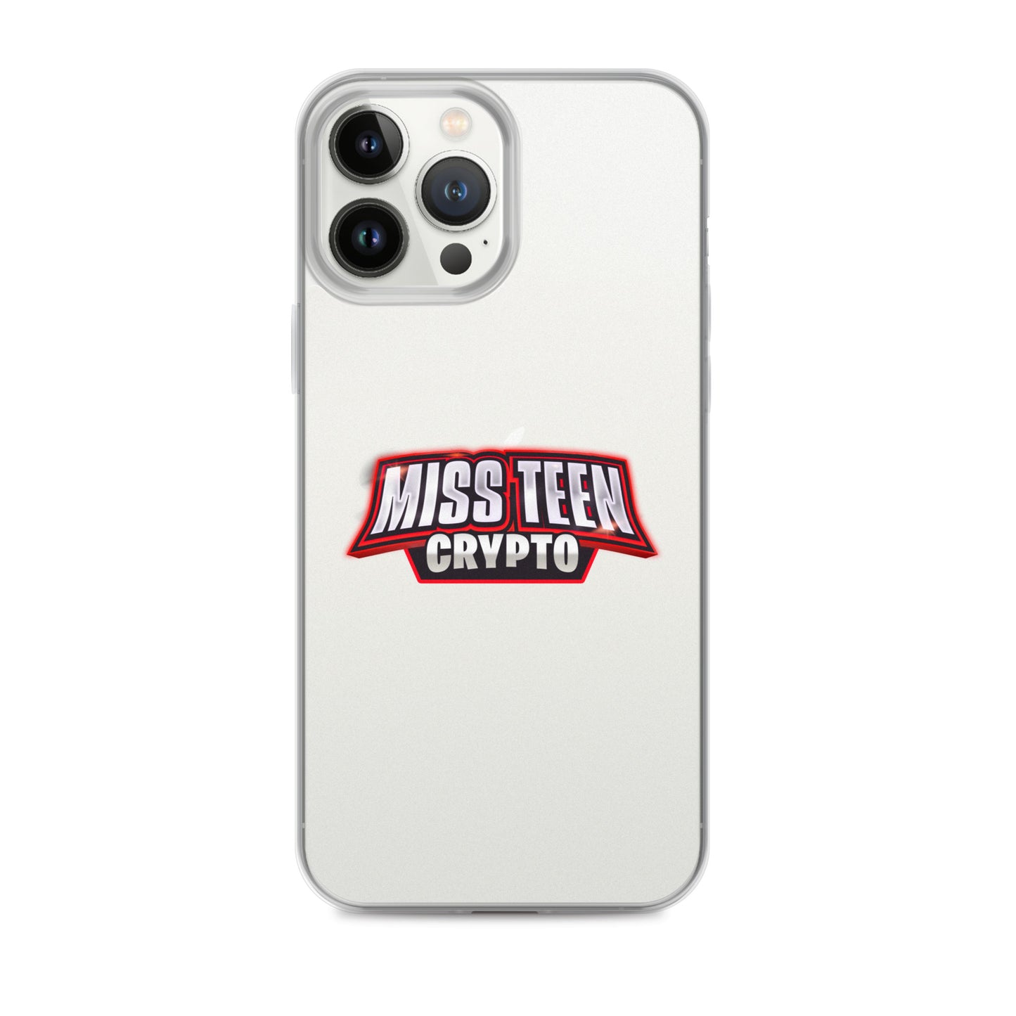 Miss Teen Crypto Logo Clear Case for iPhone