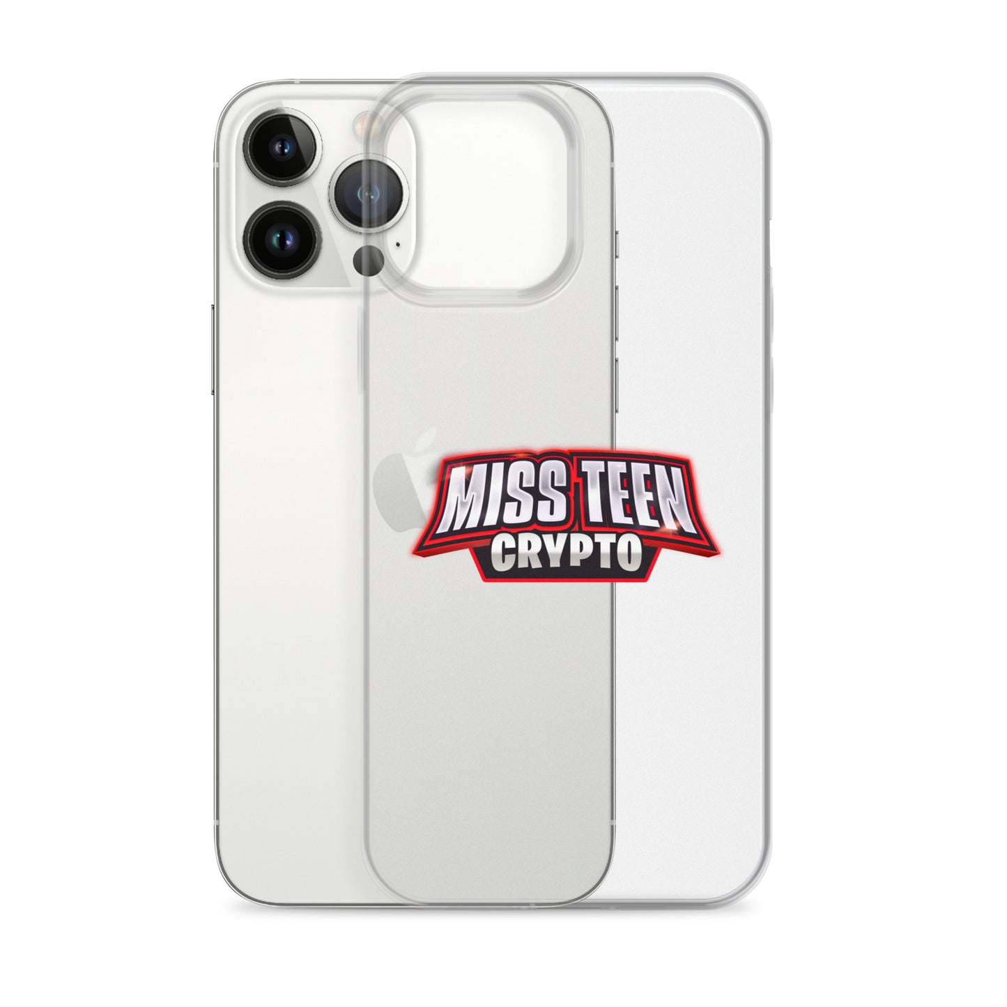 Miss Teen Crypto Logo Clear Case for iPhone