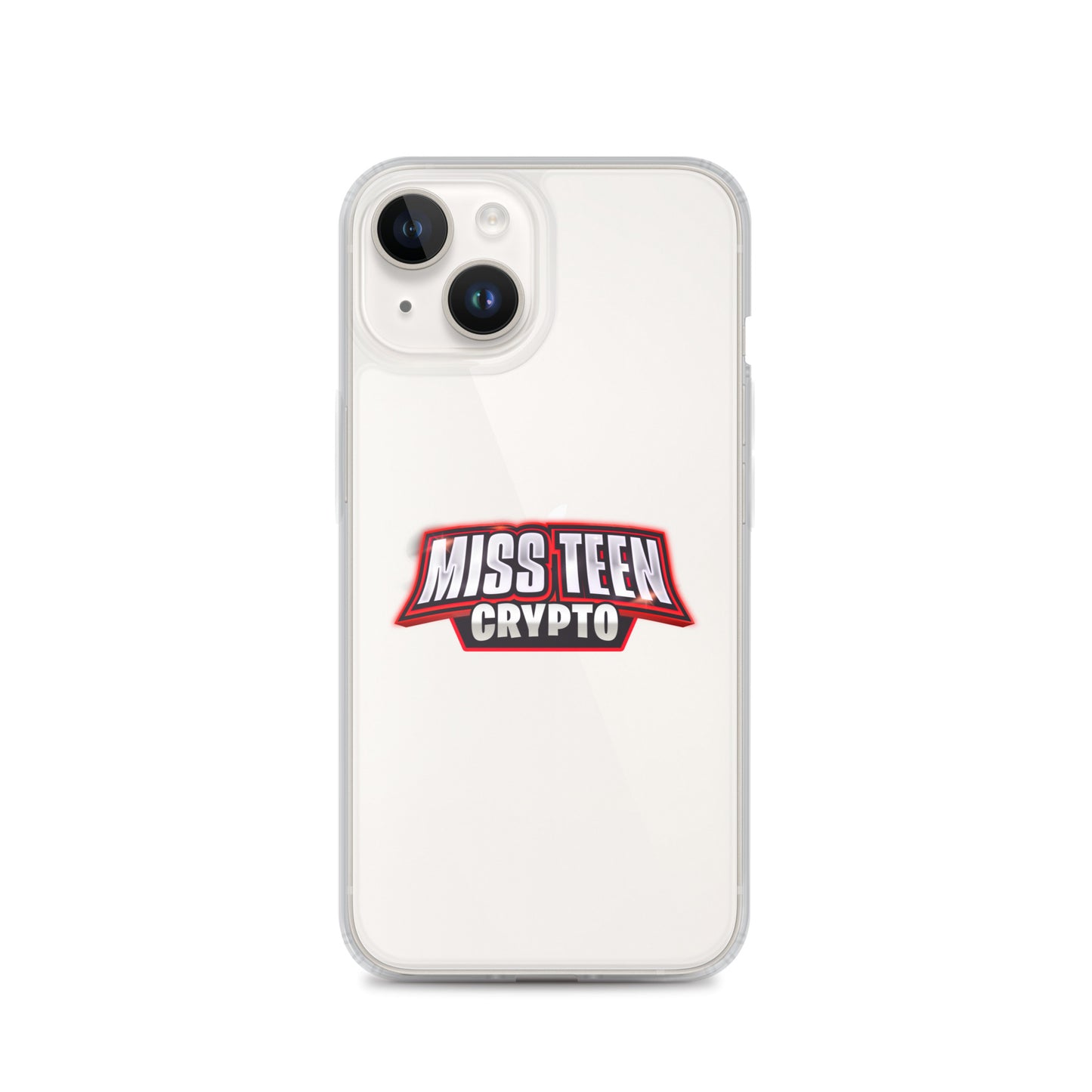 Miss Teen Crypto Logo Clear Case for iPhone