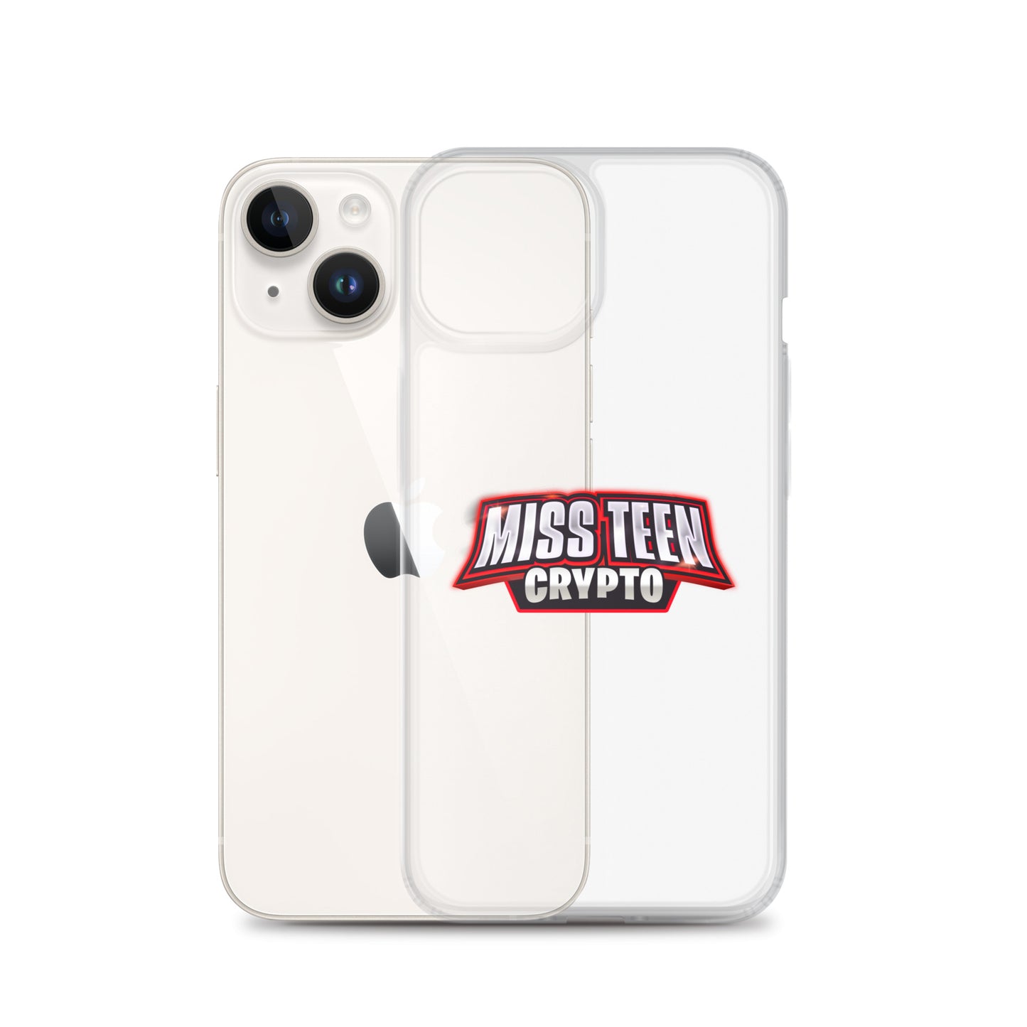 Miss Teen Crypto Logo Clear Case for iPhone